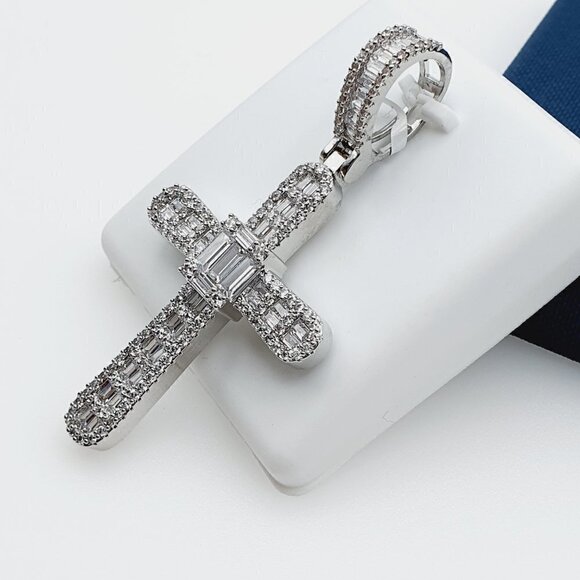 - 925 Sterling Silver Plated CZ Pendant, EVBRS511 - Picture 5 of 10